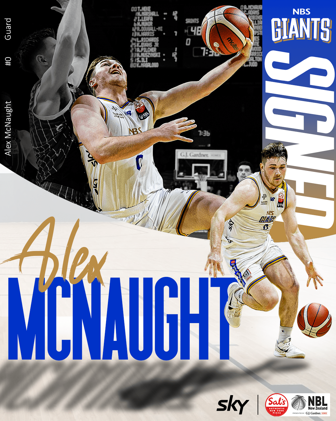 Alex McNaught signing graphic
