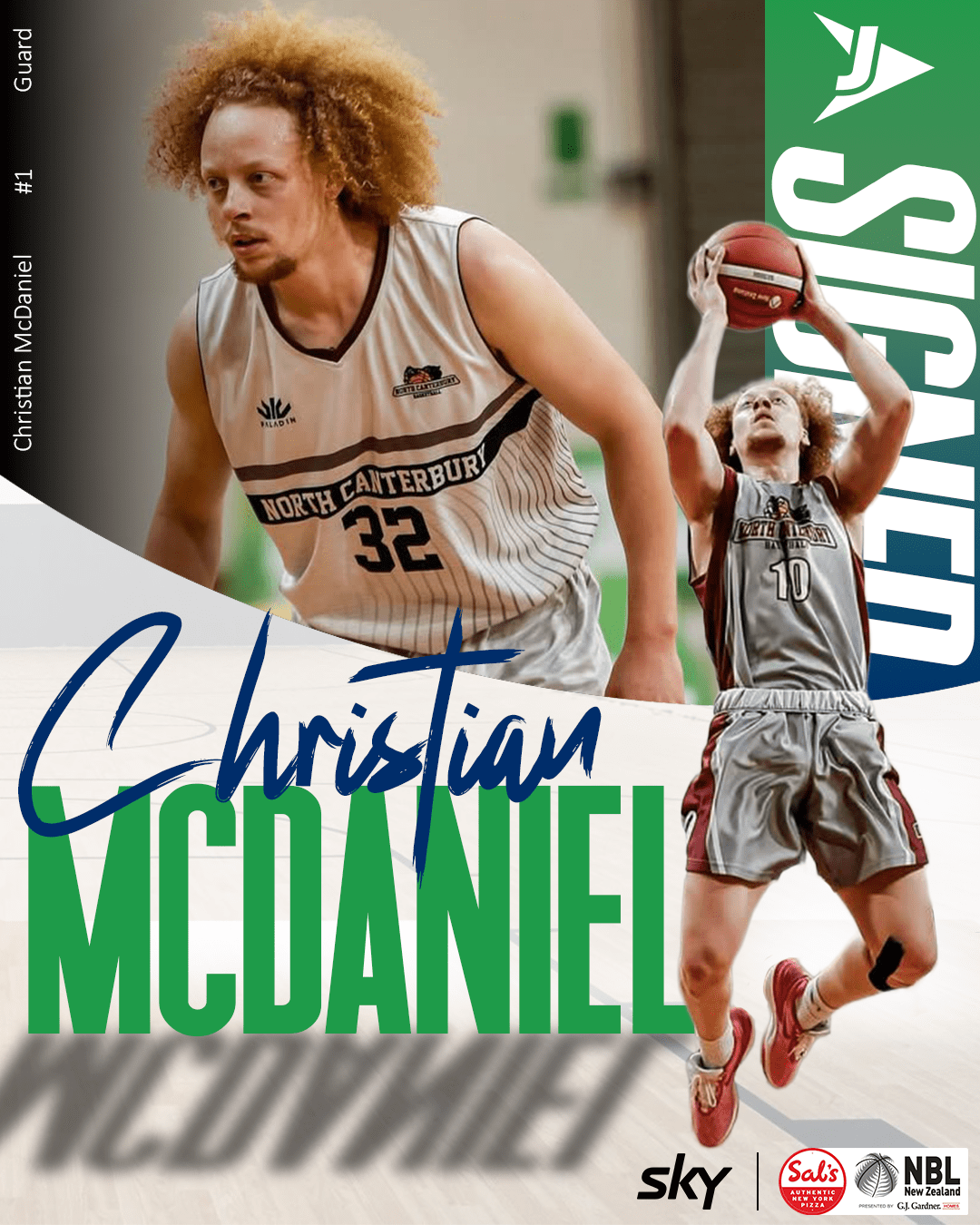 Christian McDaniel signing graphic