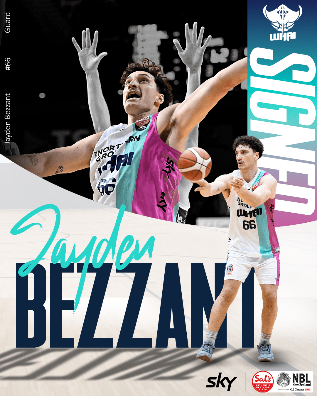 Jayden Bezzant signing graphic