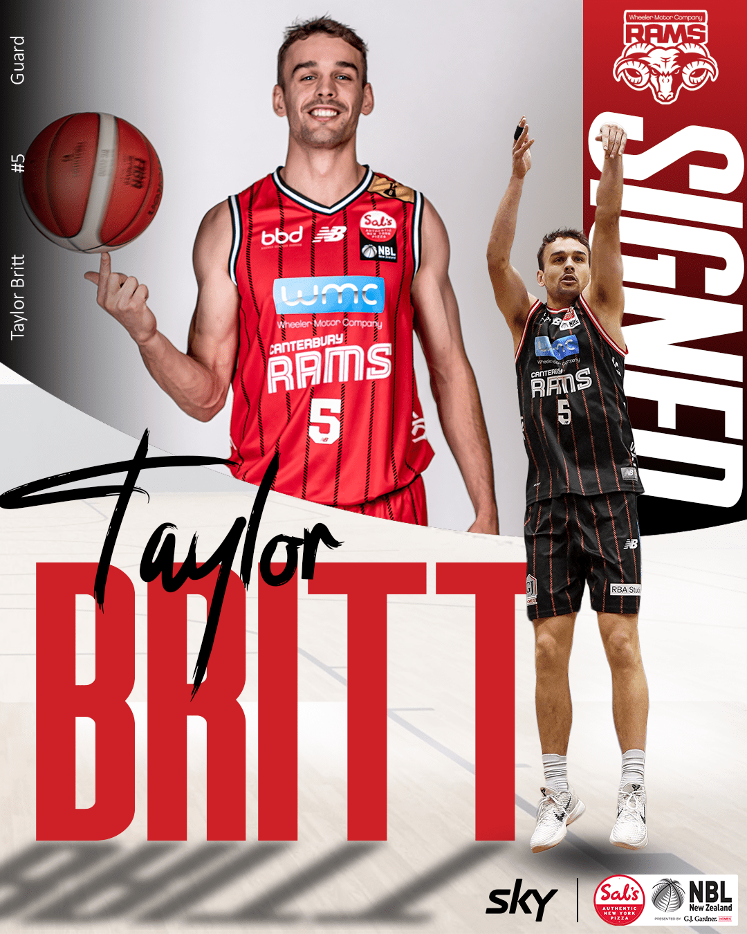 Taylor Britt signing graphic